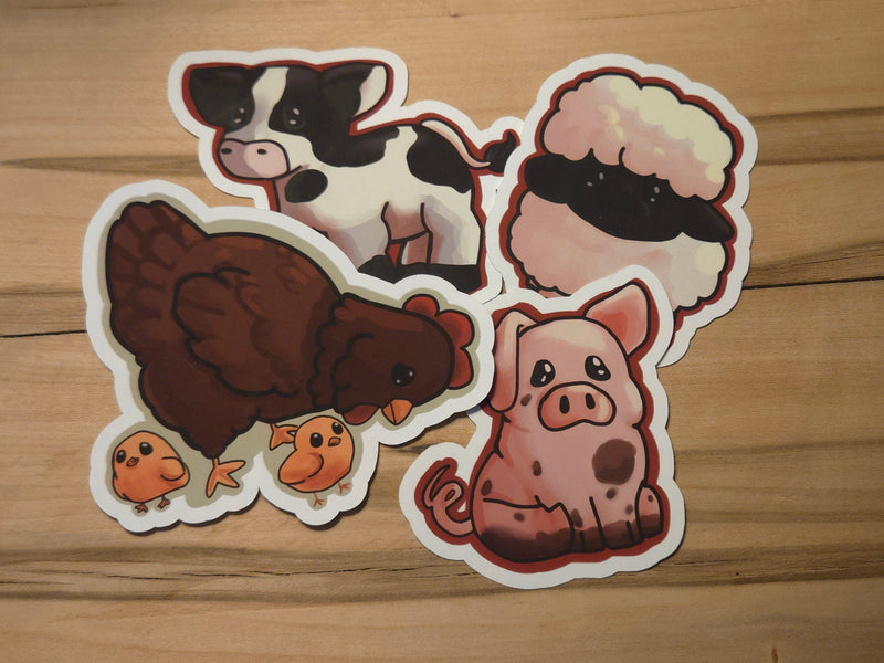 Farm Critter Stickers