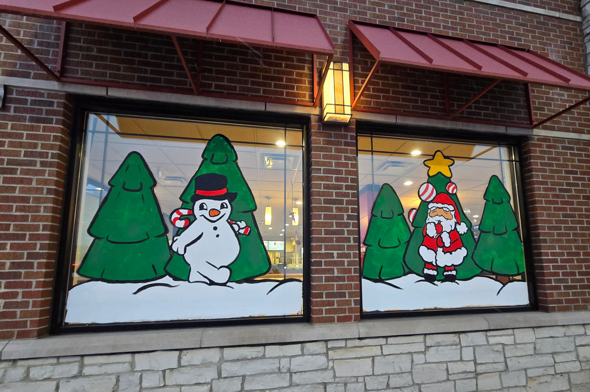 Holiday Window Painting