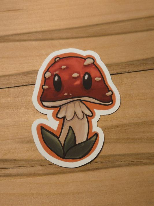 Agaric Mushroom Critter Sticker